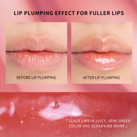 OEM Vegan Lipgloss Vente en gros Brillant à lèvres Brillant à lèvres Marque privée Personnalisation Huile pour les lèvres Gloss dodu Vendeur Soin des lèvres Sans logo