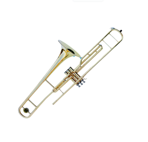 <span class=keywords><strong>Trombón</strong></span> de Marcha de Tres <span class=keywords><strong>Pistones</strong></span> Instrumento de Viento Profesional para Adultos Principiantes y Actuaciones Profesionales - Product Image 1