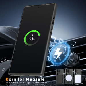 Custodia per <span class=keywords><strong>Samsung</strong></span> S25/S24/<span class=keywords><strong>S23</strong></span> Ultra in Kevlar, antiurto e con ricarica magnetica, modello 2026 di tendenza - Product Image 3