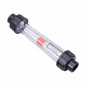液体流量計 ロータメーター LZS-15 プラスチックチューブ型 水用粘着式流量計 25-250L/H OEM LCD - Product Image 1