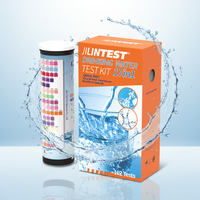 Bandelettes de test d'eau potable 17-en-1 sans détection de NO, kit d'analyse de la qualité de l'eau pH 6.2-8.4, test de bactéries pour la sécurité de l'eau du robinet 80x5mm