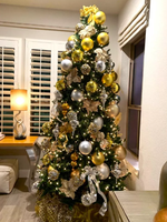 Boule de Noël géante incassable sans couture et légère personnalisée boules décoratives en verre cadeaux de vacances ornements décoration d'arbre de Noël