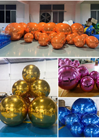 Ballon gonflable miroir double couche multi-tailles, boule réfléchissante à double paroi pour événements, banquets, cabines photo, décoration de scène