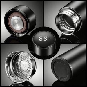Bouteille isotherme intelligente en acier inoxydable 500 ml avec affichage numérique de la température – Tasse thermos connectée - Product Image 3