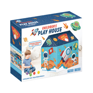 Tente de jeu pour enfants avec 50 balles océaniques – Maison de jeu pour bébés, thème espace, océan, princesse - Product Image 3