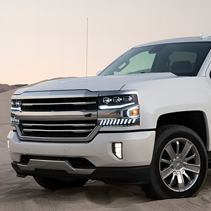 Phares automatiques pour <span class=keywords><strong>Chevrolet</strong></span> <span class=keywords><strong>Silverado</strong></span> 2016-2018 LED ensemble de lampe avant de voiture mise à niveau lentille de projecteur accessoires de lumières dynamiques - Product Image 6