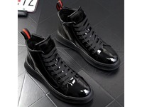 Nouvelles Chaussures Décontractées Montantes à Paillettes pour Hommes et Garçons, Style Campus et Extérieur, Semelle Épaisse Rehaussante, Blanches, Collection 2026