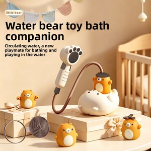 <span class=keywords><strong>Jouet</strong></span> de bain pour bébé en plastique en forme d'ours avec <span class=keywords><strong>douchette</strong></span>, trois modes de pulvérisation, pulvérisateur d'eau électrique - Product Image 2