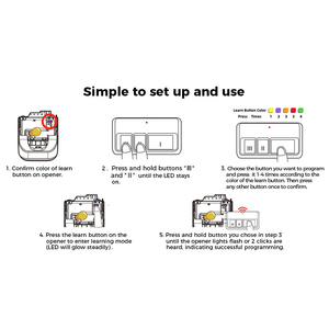 Télécommande de remplacement pour porte de garage 893max compatible avec les modèles 371LM, 373LM, 375LM, 375UT, 971LM, 973LM - Product Image 5