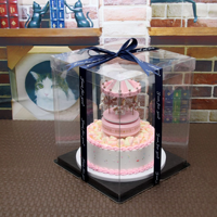 Boîtes à gâteaux en PVC pour mariage, boîtes en papier kraft avec pelliculage mat et vernissage pour boulangerie et stockage alimentaire