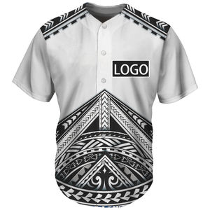Zomer Toevallige Baseball Jersey Sport Stijl Korte Mouwen Aanpasbare Naam En Logo Mannen Streetwear Knop Trui T-shirt - Product Image 4