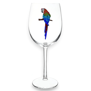 Cristalería enjoyada de loro multicolor Flautas de champán clásicas hechas a mano y cupés con logotipo personalizado para hoteles - Product Image 3
