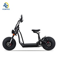 Puissant 3000W adulte Citycoco gros pneu Scooter électrique Chopper 1500W E-Scooter haute vitesse 70km gamme par trois trajets en ville