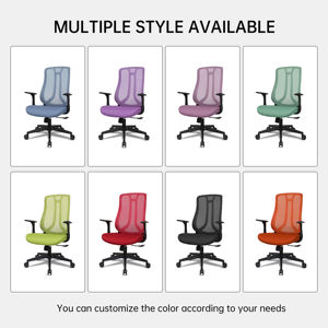 เก้าอี้ทางการแพทย์ขนาดกลางด้านหลังเก้าอี้สำนักงานแบบตาข่ายมีพนักพิงศีรษะเก้าอี้ทำงานทำจากโลหะสีขาวทันสมัย - Product Image 2