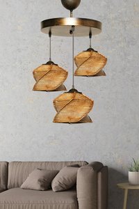 Lámpara Colgante de Ratán Natural Hecha a Mano, Ecológica, Estilo Boho, de Bambú, para Comedor, <span class=keywords><strong>Cocina</strong></span>, Sala de Estar, ODM, Fácil Instalación en Techo - Product Image 2