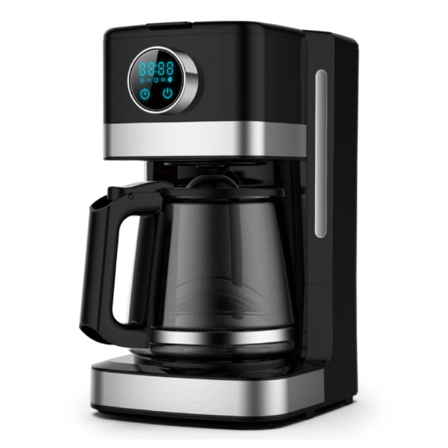 Stainless Steel Automatic Italian Espresso 1.5L 12 Cups Keep Warm Small Drip Coffee Maker Machine
