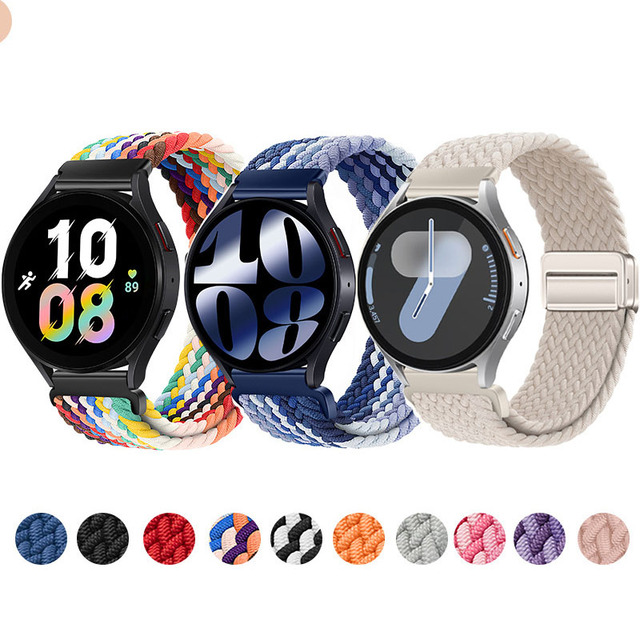 New Arrive Elastic Nylon Loop Watch Bands Magnetic Buckle Braided Nylon Watch Strap Universal 18mm 20mm 22mm for Smart Watch