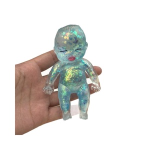 Juguete Blandito de Maltosa con Purpurina, Muñeca Transparente de TPR para Dormir, Juguete Antiestrés de Rebote Lento para Apretar - Product Image 5
