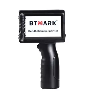 BTMARK Hand Held Inkjet Logo Printer for Carton and Plastic Bag Pipe Bottle Wood Metal Lot Number Expiry Date Printing Machine