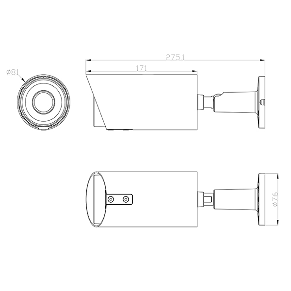 cctv bullet camera body