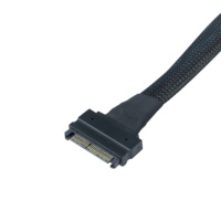 Kabel Daya/Data SATA7+15P Tembaga Murni Berperingkat IP67 Male/Female 5A Pengisian Cepat Komputer Printer Pemindai Barcode Versi 3.0/2.0