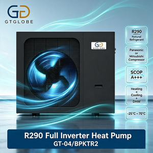 Pompe à chaleur <span class=keywords><strong>électrique</strong></span> monobloc air-<span class=keywords><strong>eau</strong></span> R290 DC Inverter 12,2 kW avec contrôle WiFi, haute efficacité A+++ SCOP pour le chauffage des locaux et l'<span class=keywords><strong>eau</strong></span> chaude - Product Image 1