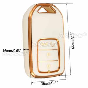 เคสกุญแจรีโมทรถยนต์ TPU ป้องกันรอยขีดข่วน สำหรับ Honda CRV CR-V Fit/Civic Accord HR-V HRV City/Odyssey XR-V - Product Image 6