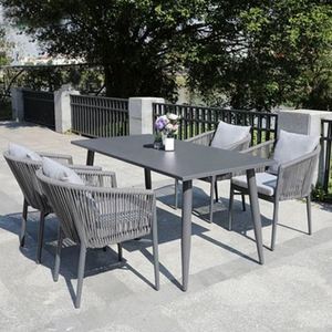 Best <b>Cheap</b> Price Wood <b>Garden</b> Table and Aluminum <b>Chair</b> Set Outdoor Rattan Wicker <b>Chair</b> for Restaurant Villa Patio - Product Image 3