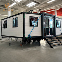 Cabine multifonctionnelle, suite familiale, conteneur préfabriqué, maison pliable extensible, remorque, transport pratique