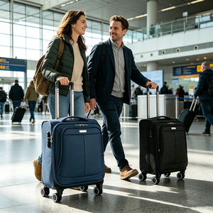 Valigia Trolley Classica di Grande Capacità, Impermeabile, <span class=keywords><strong>in</strong></span> <span class=keywords><strong>Tessuto</strong></span> Morbido e Resistente, Bagaglio a Mano, Produzione Diretta OEM - Product Image 5