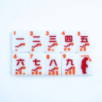 Jeu de Mahjong Américain en Stock, Série NYC Single-Layer Never Sleeps, 160 Tuiles Acryliques avec Tuiles de Mahjong de Luxe Dessinées à la Main