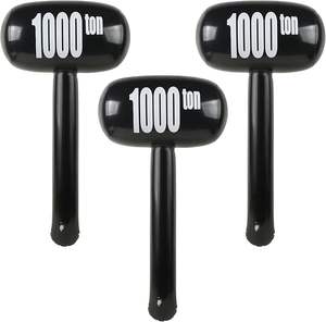 Marteau Gonflable Géant – Accessoire de Déguisement Amusant pour Carnaval, Cirque, <span class=keywords><strong>Anniversaire</strong></span>, Halloween, Fêtes et Cabines Photo - Product Image 1