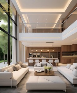 Conception d'<span class=keywords><strong>espace</strong></span> esthétique de villa française, dessins de perspective haute définition et plans d'étage standard - Product Image 3