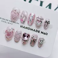 Uñas Postizas de Alta Calidad, Cortas y Largas, Almendradas y Cuadradas, Color Rosa Sailor Moon, 30 Piezas, Cobertura Completa