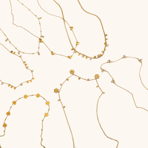 Kalung Hati Baja Tahan Karat Dingran N3602 untuk Wanita, Berlapis Emas 18K, Liontin Hati, Perhiasan Hipoalergenik dengan Rantai - Product Image 5