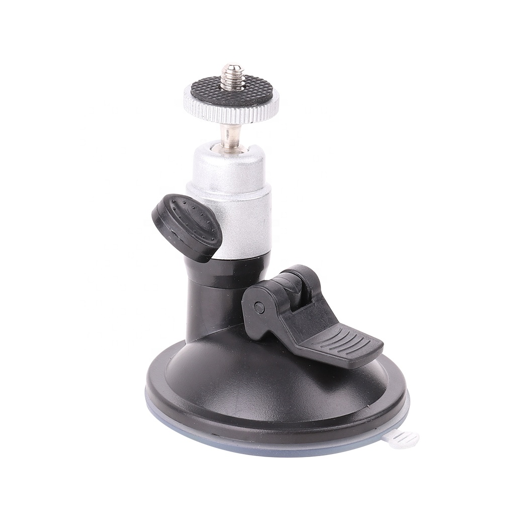 Car Windshield Suction Cup Camera Mount Holder Dash Cam Mounts 1/4 Thread Fits For Most DVR GPS Driving Recorders