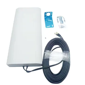 4G LTE modem router 1700 -27000MHz panel antenna 5G sector outdoor antenna with 15 meter cables