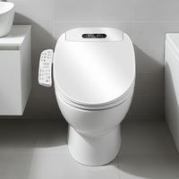 Siège de bidet intelligent compatible avec les toilettes standard, couvercle de siège de toilette électrique allongé, fourni par l'usine