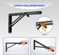 Support mural pliable pour table, tube carré, glissière, mur photo, pied de table, angle, main courante, clip de fixation pour cloison