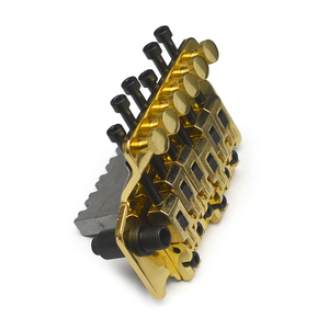 Pont <span class=keywords><strong>de</strong></span> guitare en métal <span class=keywords><strong>haut</strong></span> <span class=keywords><strong>de</strong></span> <span class=keywords><strong>gamme</strong></span> avec système <span class=keywords><strong>de</strong></span> trémolo double, accessoires durables pour guitare électrique - Product Image 2