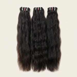 ผมต่อจากผมมนุษย์แบบเรมี่ผมชาวอินเดียสีดำธรรมชาติแบบ100% - Product Image 1