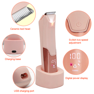 Vente en gros Meilleur rasoir <span class=keywords><strong>femme</strong></span> pour hommes Rasoir électrique zones intimes <span class=keywords><strong>Tondeuse</strong></span> corps bikini - Product Image 4