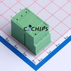 DB2ERH-5.08-2*3P-GN Plug-in Terminal Block Bent Lead Through Hole,P=5.08mm Board-to-Board / Socket - Closed 2x3P 5.08mm Green - Product Image 2