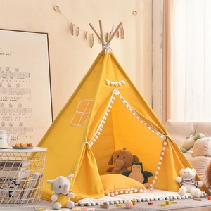 Nuevas Carpas de Juego Ecológicas de Lino y Algodón para Niños, Casa de Juegos Tipo Castillo de Princesa para Exteriores, Admite Tamaños y Colores Personalizados, Unisex - Product Image 3