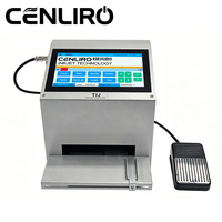 Imprimante jet d'encre intelligente à écran tactile de bureau pour le codage de logos et de codes sur bouteilles, pour l'impression de dates de péremption et de lots