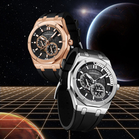 Montre mécanique pour homme Mark Fairwhale PlanetMechanical, montre automatique de luxe, acier inoxydable, étanche, lumineuse, montre sport pour poignet FW-6460
