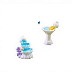 Resin Micro-landscape Creative Roman Column Cupid Garden Fountain Terrarium DIY Decorative Accessories Mini <b>Ornaments</b> - Product Image 2
