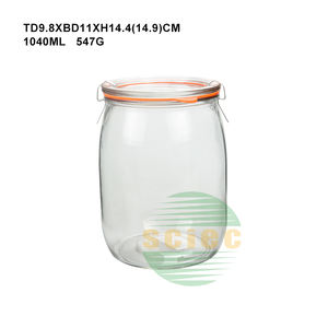 Bocaux en verre avec couvercle et col roulé, pour fraises, pinces <span class=keywords><strong>de</strong></span> cuisine, vente en gros, collection - Product Image 5