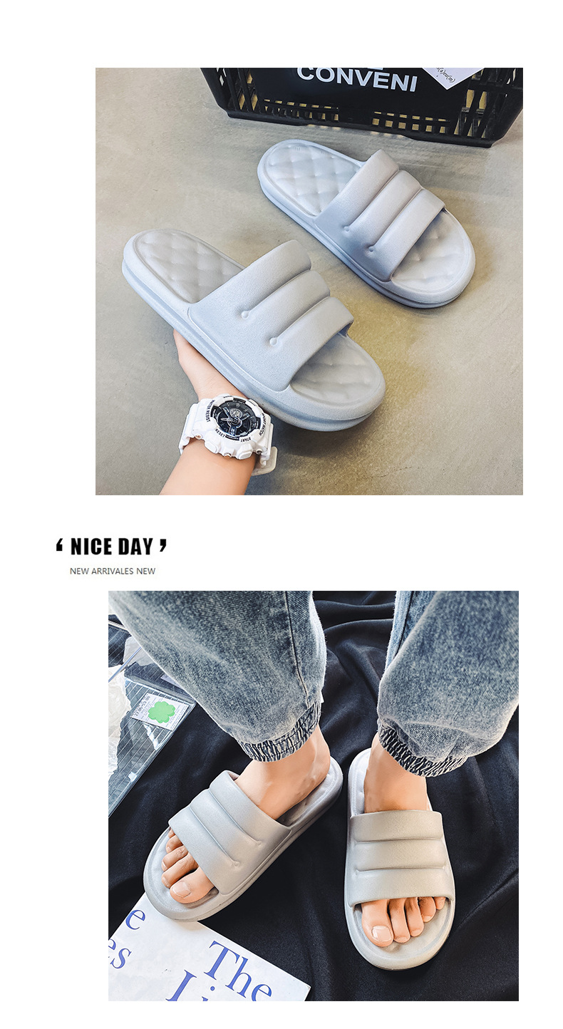 New Light Weight Anti-slip Ladies EVA Sandals Men Indoor Soft Slippers House Slides