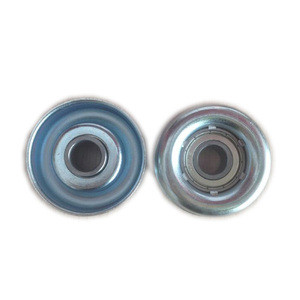 38*1,5/12 de acero plateado de Zinc gravedad rodamiento de rodillos de rodillo transportador tapa - Product Image 1